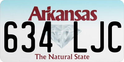 AR license plate 634LJC
