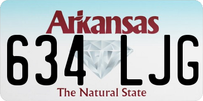AR license plate 634LJG