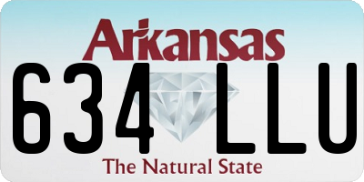 AR license plate 634LLU