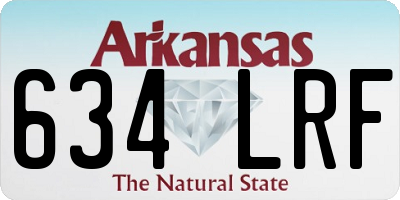 AR license plate 634LRF