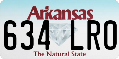 AR license plate 634LRO
