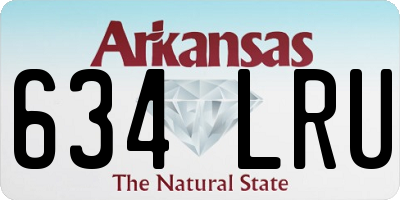 AR license plate 634LRU