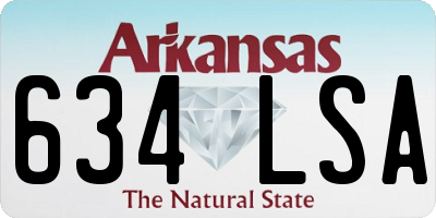 AR license plate 634LSA