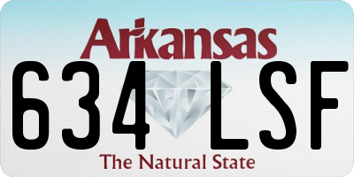 AR license plate 634LSF