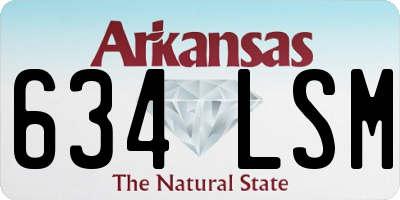 AR license plate 634LSM