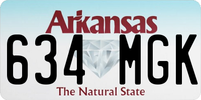 AR license plate 634MGK