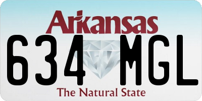 AR license plate 634MGL