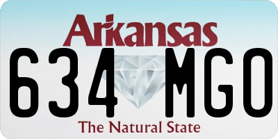 AR license plate 634MGO
