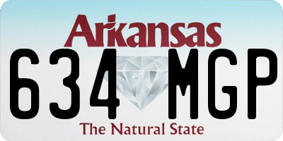 AR license plate 634MGP