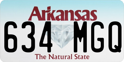 AR license plate 634MGQ