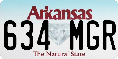 AR license plate 634MGR