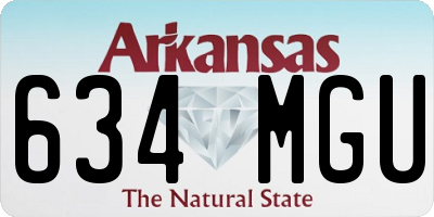 AR license plate 634MGU