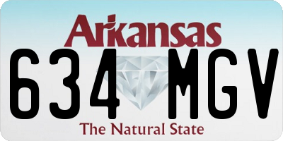 AR license plate 634MGV