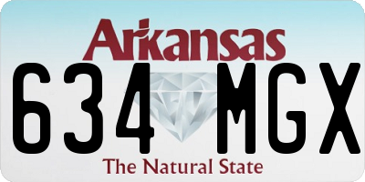 AR license plate 634MGX