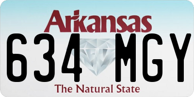 AR license plate 634MGY