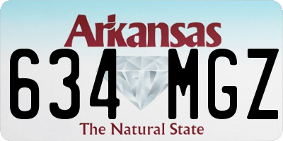 AR license plate 634MGZ