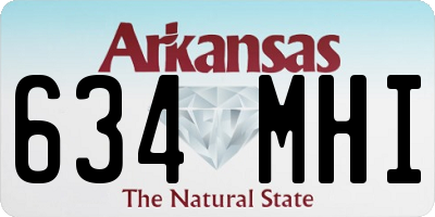 AR license plate 634MHI