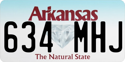 AR license plate 634MHJ