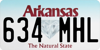 AR license plate 634MHL