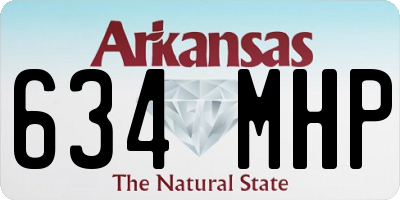 AR license plate 634MHP
