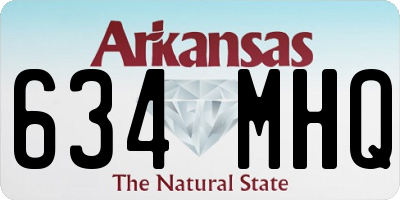 AR license plate 634MHQ