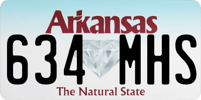 AR license plate 634MHS