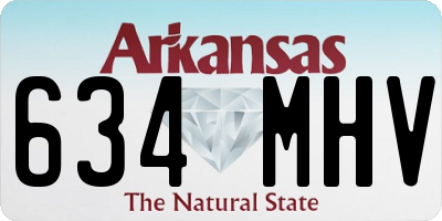AR license plate 634MHV