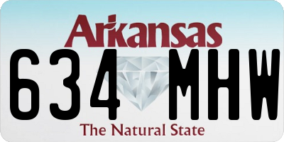 AR license plate 634MHW