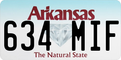 AR license plate 634MIF