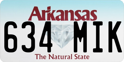 AR license plate 634MIK