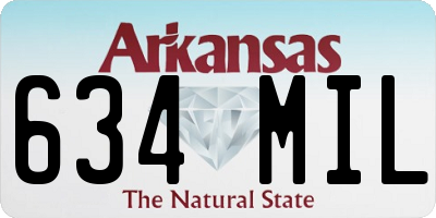 AR license plate 634MIL