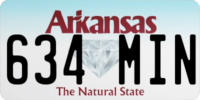 AR license plate 634MIN
