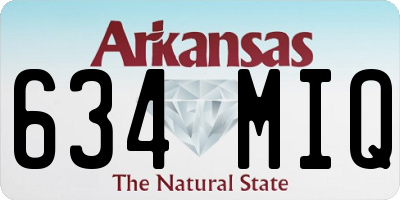 AR license plate 634MIQ