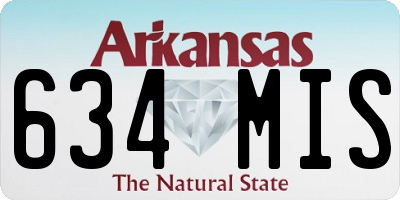 AR license plate 634MIS