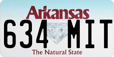 AR license plate 634MIT