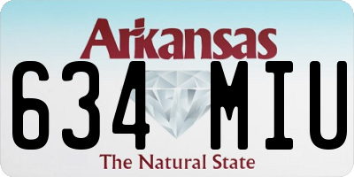 AR license plate 634MIU