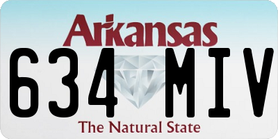 AR license plate 634MIV