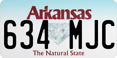 AR license plate 634MJC
