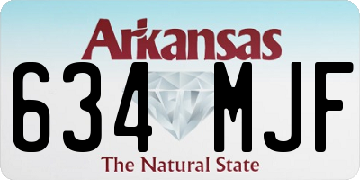 AR license plate 634MJF
