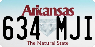 AR license plate 634MJI