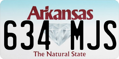 AR license plate 634MJS