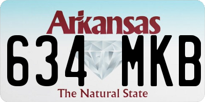 AR license plate 634MKB