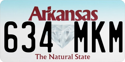 AR license plate 634MKM