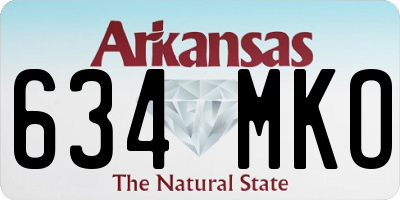 AR license plate 634MKO