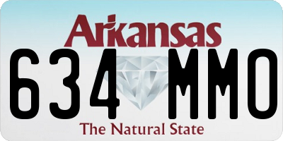 AR license plate 634MMO
