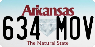 AR license plate 634MOV