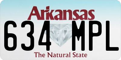 AR license plate 634MPL