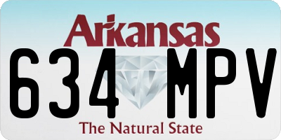 AR license plate 634MPV