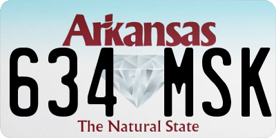 AR license plate 634MSK
