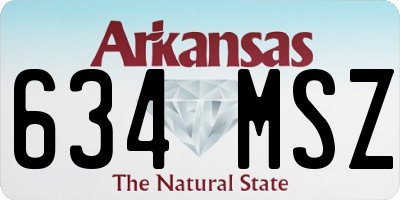 AR license plate 634MSZ